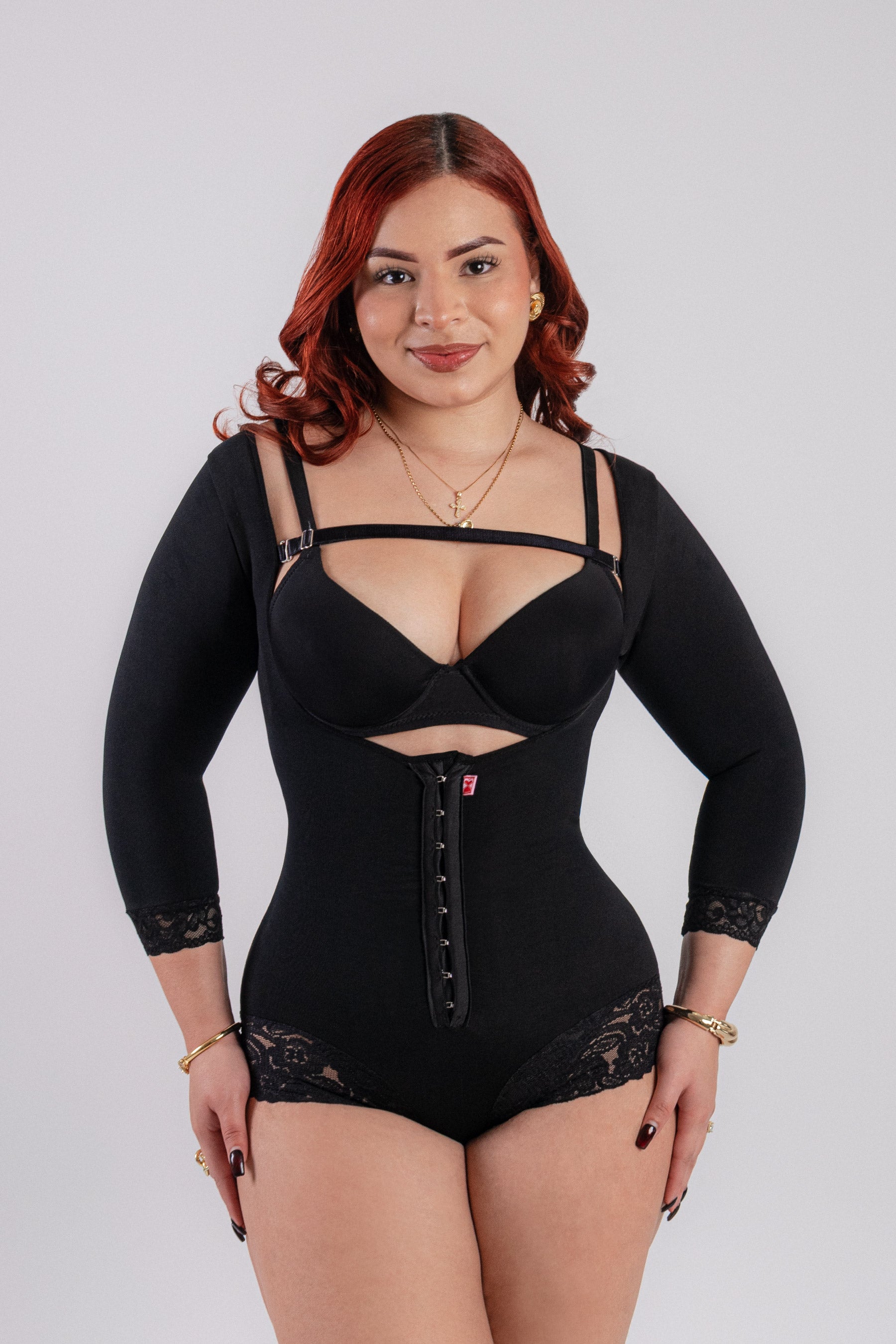 BODY DOBLE COMPRESION MANGA 3/4